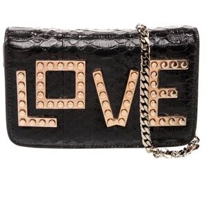 Les Petits Jouer Minaudiere  Black and Gold clutch / crossbody Bag